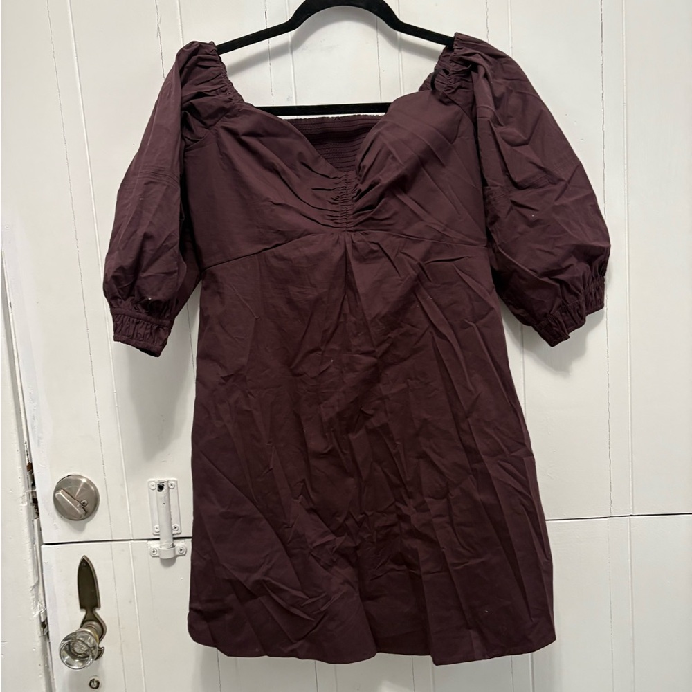 A.L.C. Women's Mini Dress in Deep Burgundy
